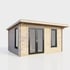 Power 14x8 Pent Log Cabin Left Hand Door