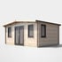 Power 12x16 Chalet Log Cabin Door Centre