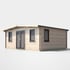 Power 16x18 Chalet Log Cabin Door Centre