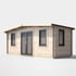 Power 8x18 Chalet Log Cabin Door Centre