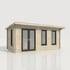 Power 20x10 Pent Log Cabin Left Doors