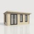 Power 20x8 Pent Log Cabin Left Doors