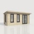 Power 20x8 Pent Log Cabin Right Doors