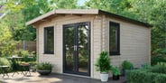 Power 14x12 Chalet Log Cabin 44mm