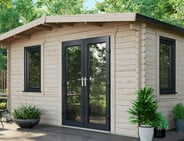 Power 10x14 Chalet Log Cabin 44mm