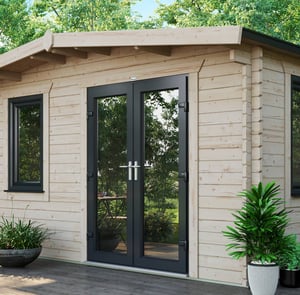 Power 16x14 Chalet Log Cabin 44mm