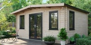 Power 12x16 Chalet Log Cabin 44mm