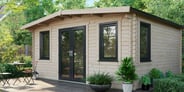 Power 14x16 Chalet Log Cabin 44mm