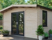 Power 18x14 Chalet Log Cabin 44mm