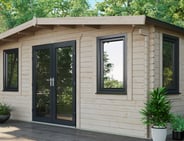 Power 18x18 Chalet Log Cabin 44mm