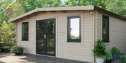 Power 18x20 Chalet Log Cabin 44mm