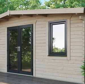 Power 18x20 Chalet Log Cabin 44mm