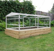 8x4 Access Large Coldframe - Toughened Glass