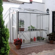 Elite Windsor 4x6 Lean to Greenhouse - 3mm Toughened Glazing