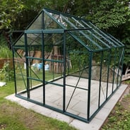 Vitavia 8x10 Green Jupiter 8300 Greenhouse - Toughened Glass