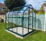 Vitavia 8x6 Green Orion 5000 Greenhouse - Toughened Glass