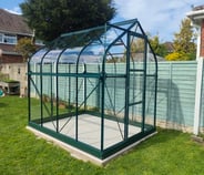 Vitavia 8x6 Green Orion 5000 Greenhouse - Toughened Glass