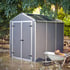 Grey Palram Canopia 6x8 Plastic Rubicon Shed