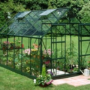 Halls Magnum Green 8x12 Greenhouse - 6mm Polycarbonate Glazing