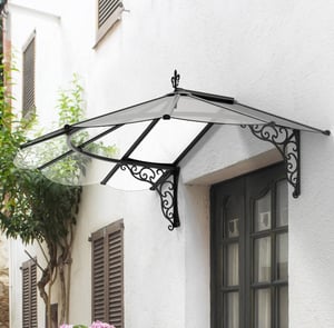 Palram Canopia Iris 1780 Door Canopy Black