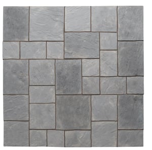 Abbey 10.22m Mixed Paving Kit in Graphite