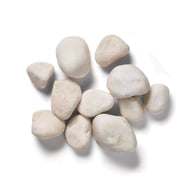 Pearl White Decorative Pebbles Bulk Bag