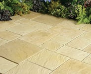 Abbey 5.76m Mixed Paving Kit in York Gold