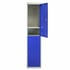 Bulldog 2 Door Clothes Locker Blue