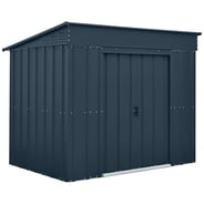 Lotus 6x4 Low Pent Metal Shed Anthracite Grey