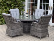 Lichfield Campania 4 Seat Rattan Dining Set