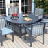 Lichfield Saguara 6 Seat Aluminium Dining Set