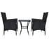 Lichfield Jardí Rattan Bistro Set Black with Table