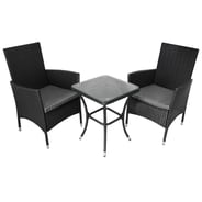 Lichfield Jardi Rattan Bistro Set Black