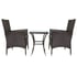 Lichfield Jardí Rattan Bistro Set Brown with Table