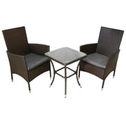 Lichfield Jardi Rattan Bistro Set Brown