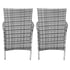 Lichfield Jardí Rattan 2 Seat Bistro Set Light Grey