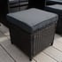 Lichfield 9 Seat Rattan Corner Set with Cushion Foot Stool