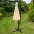 Lichfield Beige Cantilever Parasol with LEDs