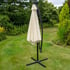 Lichfield Cream Cantilever Parasol with   LEDs