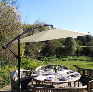 Lichfield 3m Cantilever Parasol in Cream