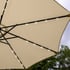 Lichfield Beige 2.7m Tilt Parasol with 32 LEDs