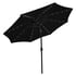 Lichfield Black 2.7m Tilt Parasol LEDs