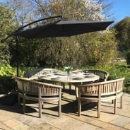 Lichfield Black 3m Cantilever Parasol 