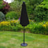 Lichfield Black TIlting Parasol with LEDs