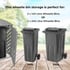 Lichfield Double Wheelie Bin Storage Grey Bin Sizes