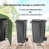 Lichfield Double Wheelie Bin Storage Sage Green Bin Sizes