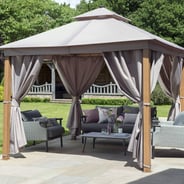 Garden Must Haves 3m Luxury Gazebo Taupe