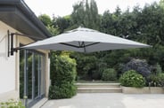 Garden Must Haves 2m Wall Mounted Cantilever Parasol Grey