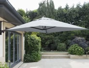 Garden Must Haves 2m Wall Mounted Cantilever Parasol Grey