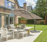 Garden Must Haves Royce Executive 3m Cantilever Parasol Taupe
